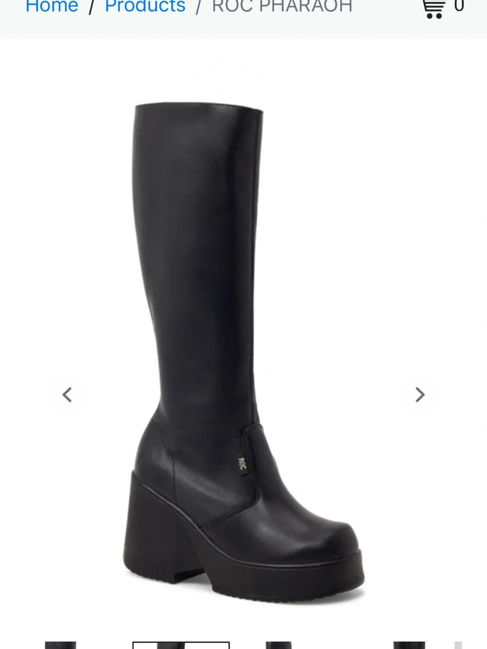 Roc Australia Pharoah platform leather boots